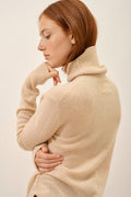 Pull Col Roulé - Lexie - Sable