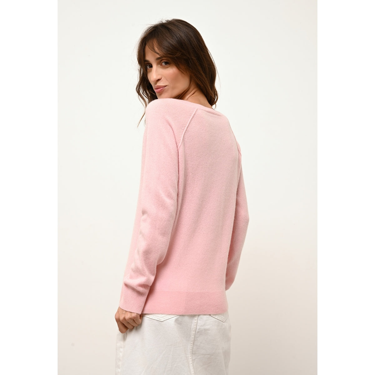Sweter z dekoltem w serek - Phoebe - Ballerine