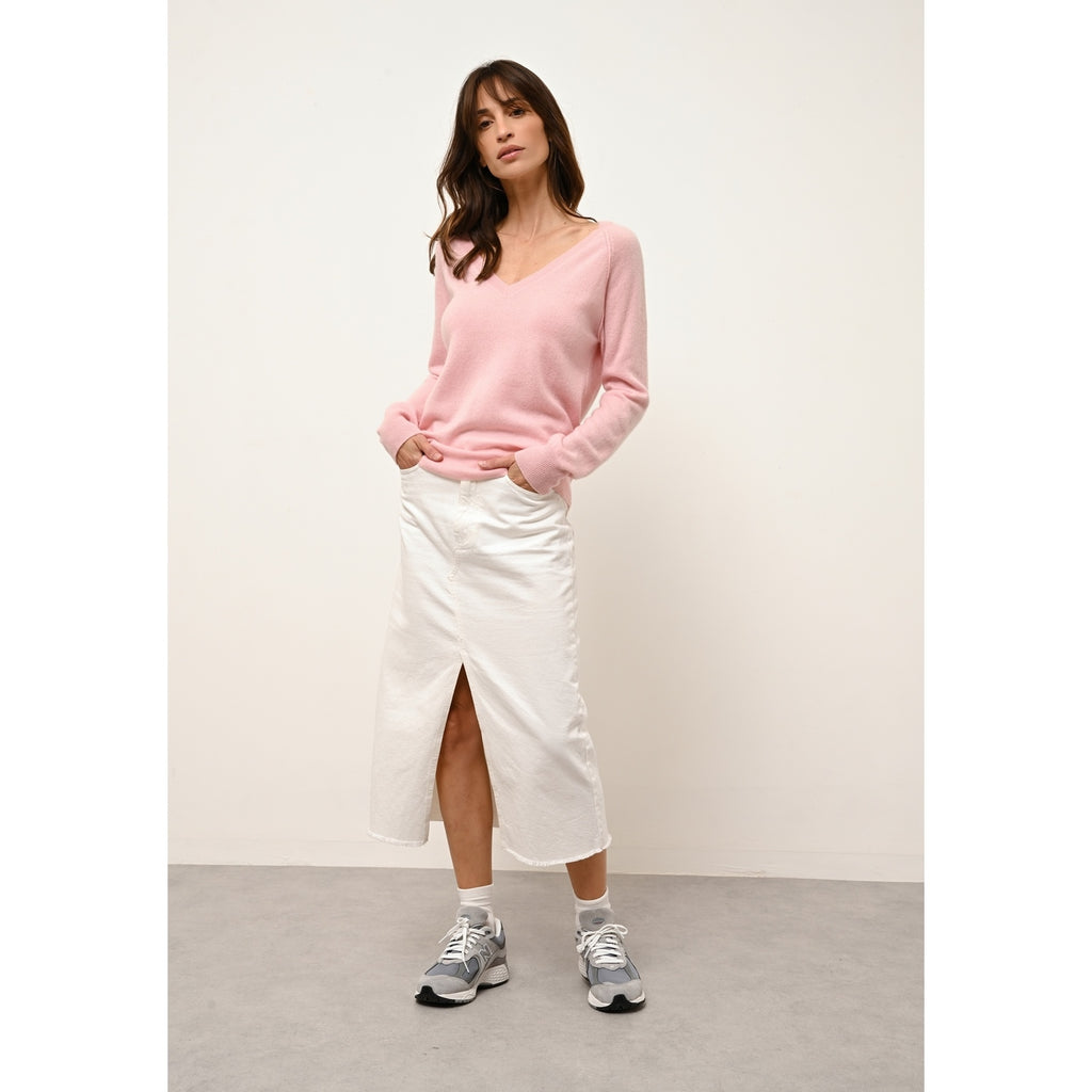 Sweter z dekoltem w serek - Phoebe - Ballerine