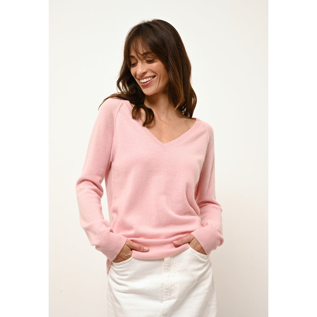 Sweter z dekoltem w serek - Phoebe - Ballerine