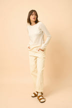 Round Neck Sweater - Helen - Ivory