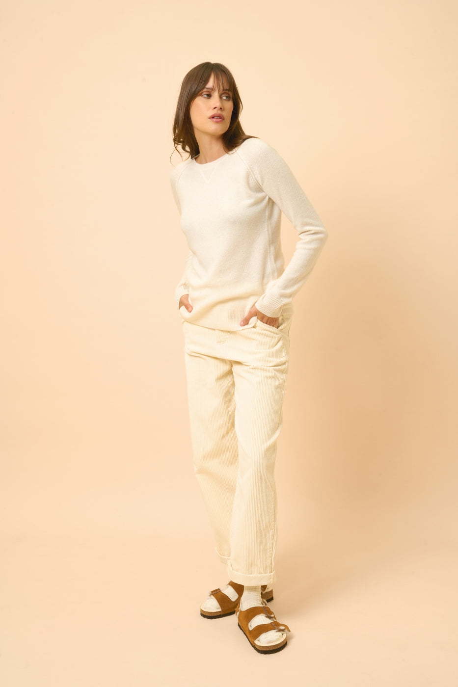 Round Neck Sweater - Helen - Ivory