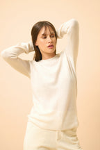 Round Neck Sweater - Helen - Ivory