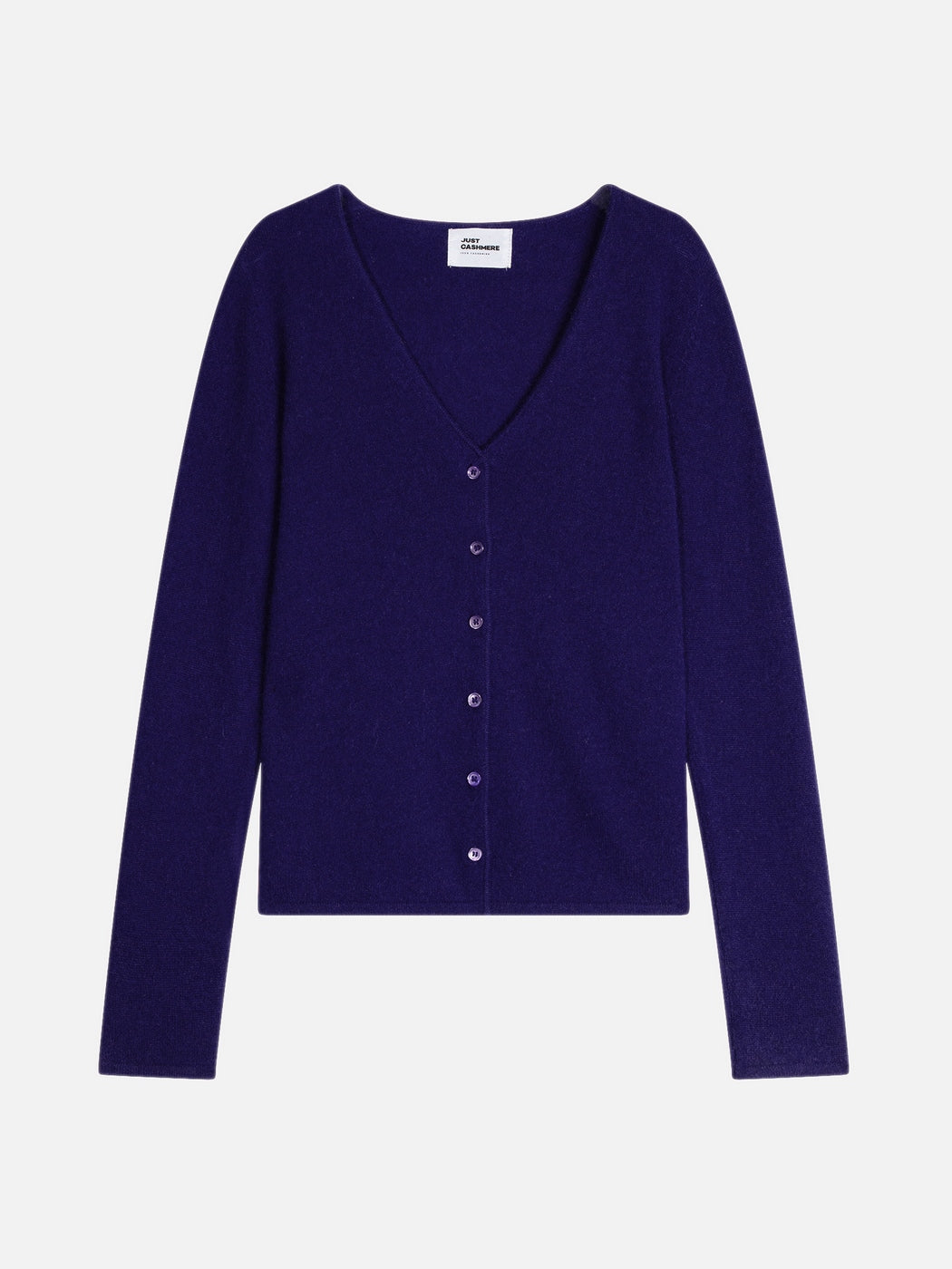 V-halset cardigan - Norma - Purple
