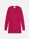 Cardigan mit V-Ausschnitt - Chelsea - Fuchsia