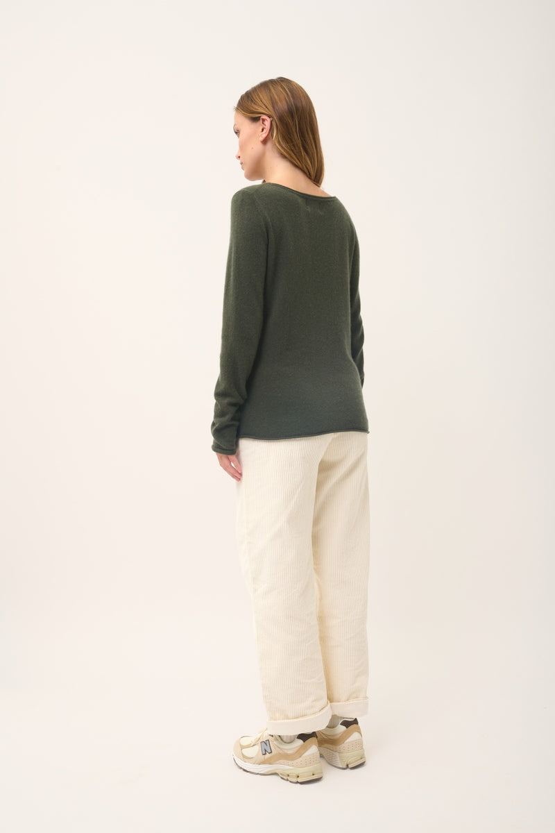 Pull Col Bateau - Grace - Kaki