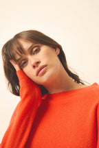 Just Cashmere - Jersey De Cuello Redondo - Jane - Naranja