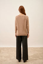 Pull Chauve Souris - Rebecca - Camel Chiné