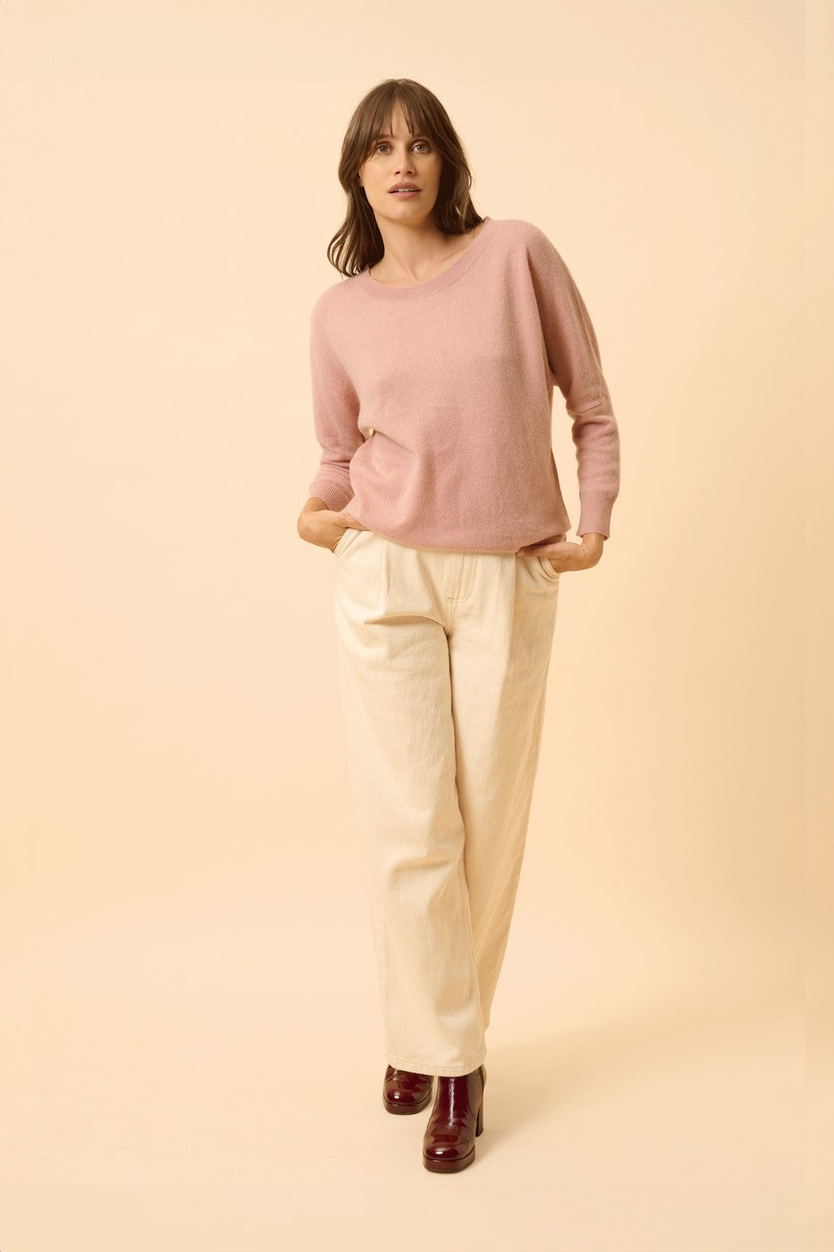 Pull Chauve Souris - Rebecca - Bois De Rose