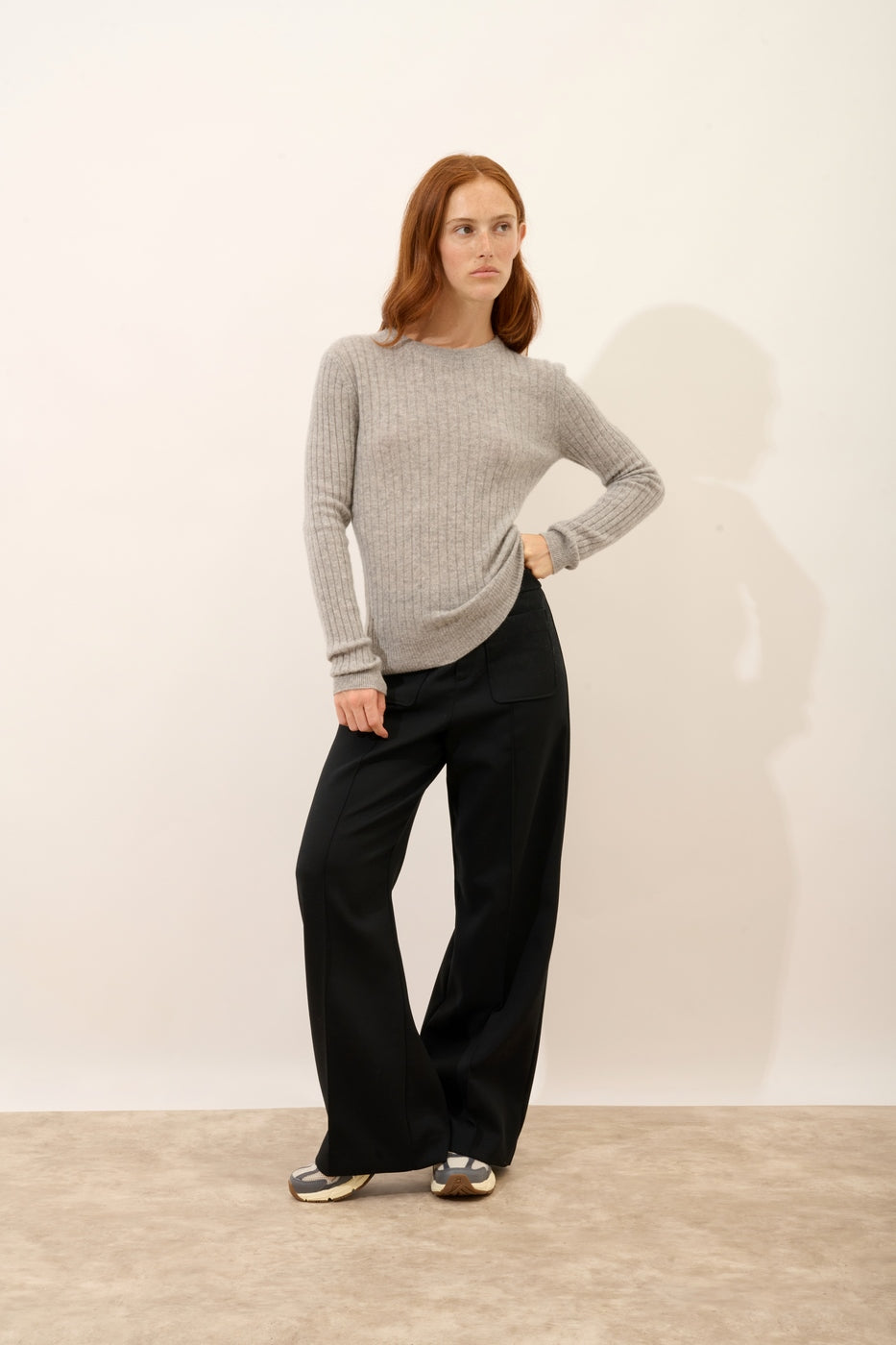 Sweter z okrągłym dekoltem – Avana – Nuage Chiné
