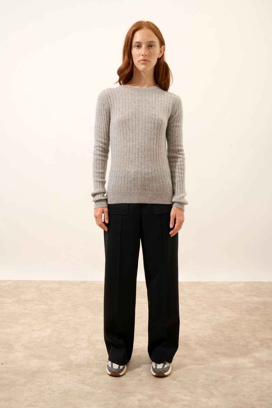 Sweter z okrągłym dekoltem – Avana – Nuage Chiné