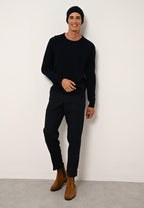 Pull Col Rond 4 Fils - Gabin - Navy