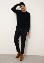Pull Col Rond 4 Fils - Gabin - Navy