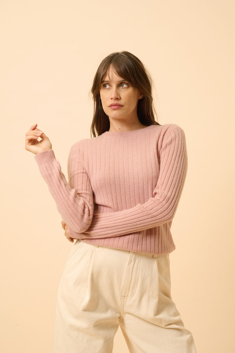 Jersey de Cuello Redondo - Avana - Palo de Rosa