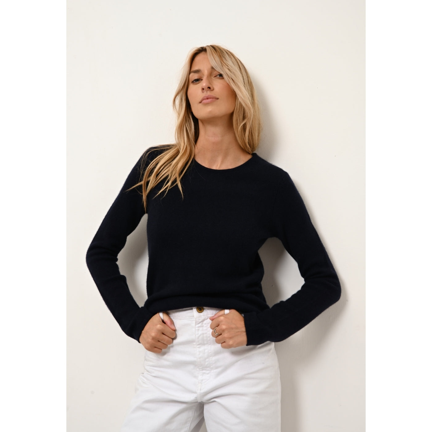 Jersey Cuello Redondo 4 Hebras - Joyce - Navy