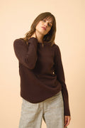 Boat Neck Sweater - Grace - Choco