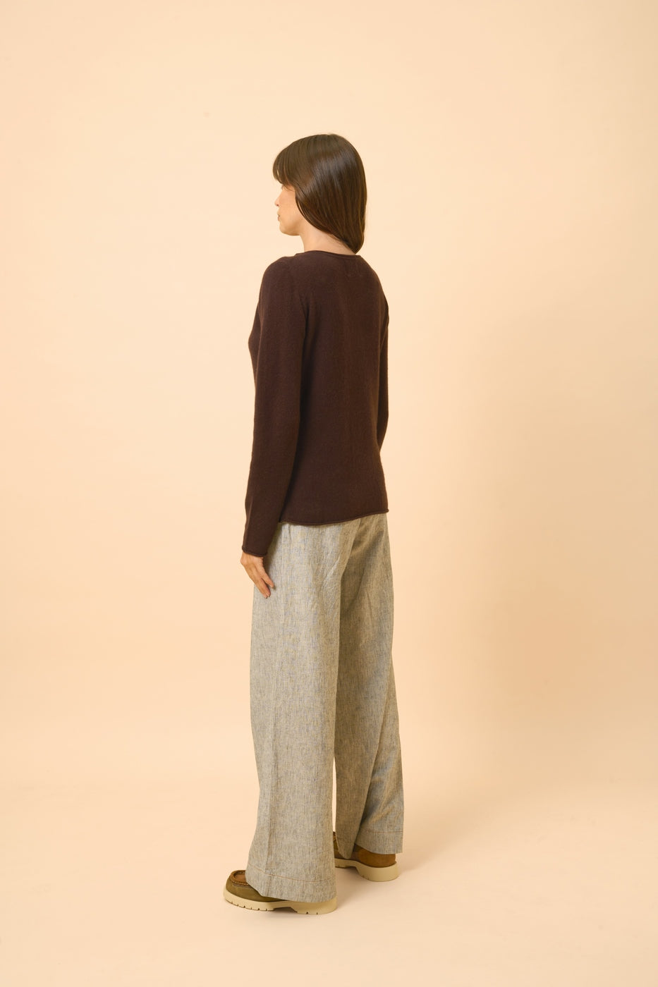 Boat Neck Sweater - Grace - Choco