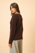 Boat Neck Sweater - Grace - Choco