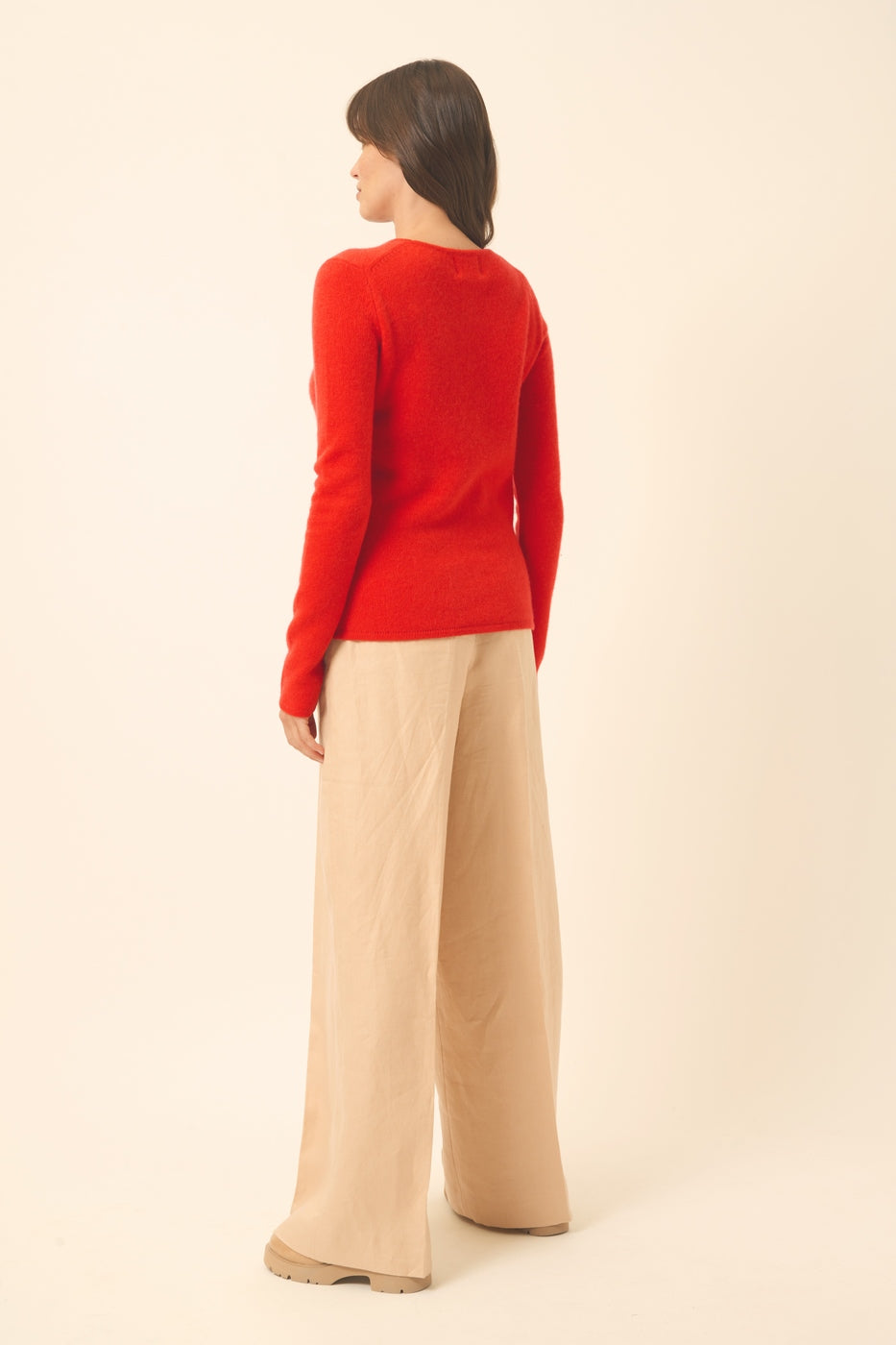 Maglione Girocollo 4 Fili - Joyce - Pomodoro