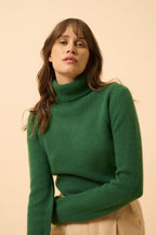 Jersey de Cuello Vuelto 4 Cabos - June - Abeto