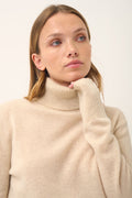 Roll Neck Jumper - Lexie - Oat