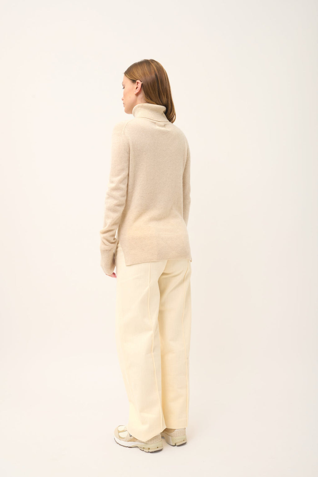 Roll Neck Jumper - Lexie - Oat