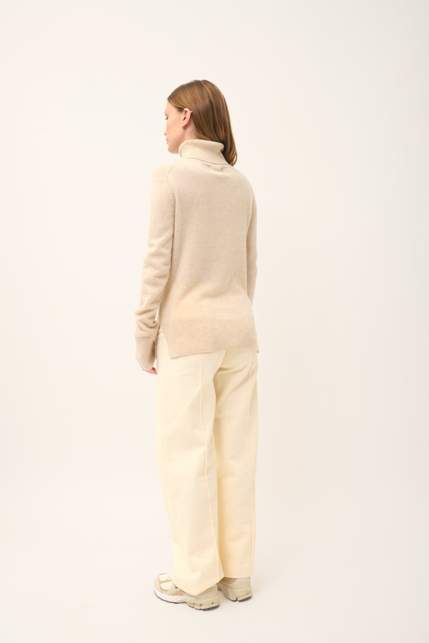 Roll Neck Jumper - Lexie - Oat