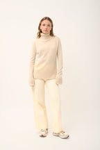 Roll Neck Jumper - Lexie - Oat