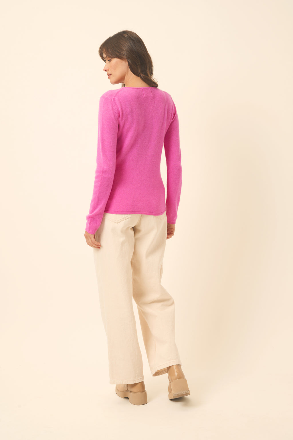 Pull Col Rond - Vivian - Rose
