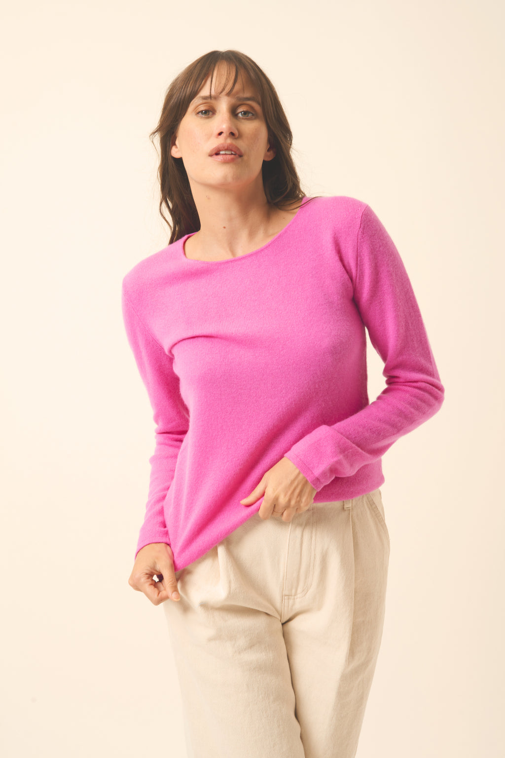 Pull Col Rond - Vivian - Rose