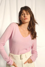 Jersey Cuello Pico - Joan - Dragée