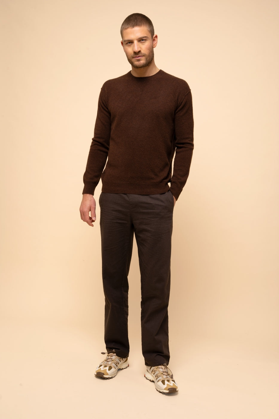 Pull Col Rond - Noe - Café