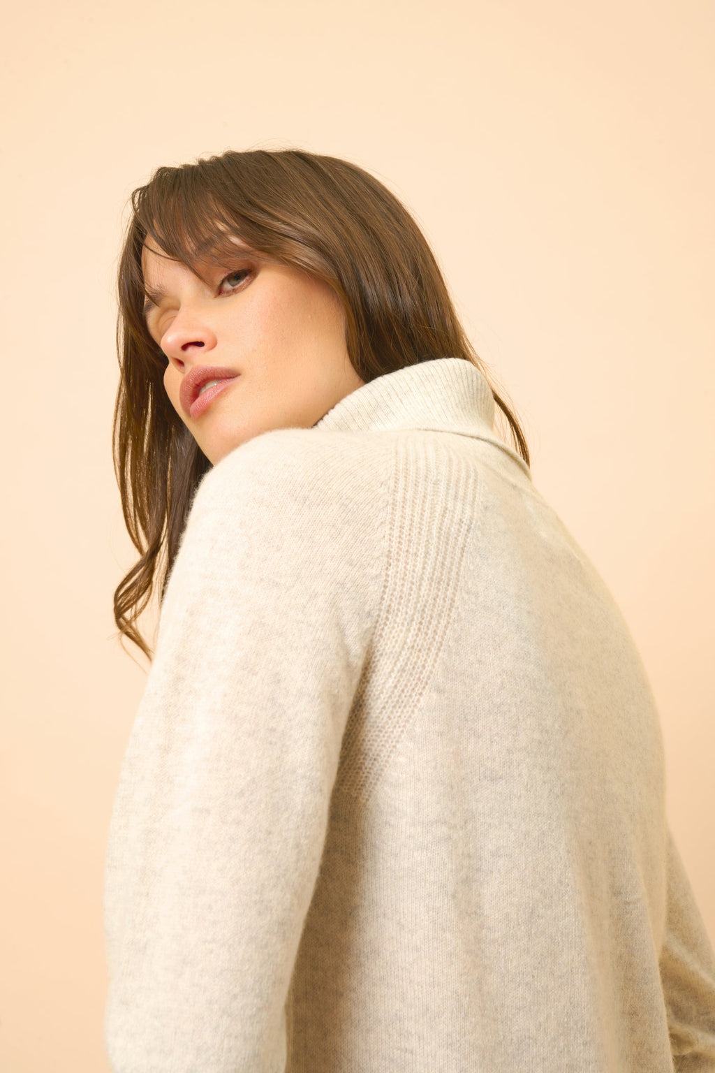 Turtleneck Sweater - Lilly - Pearl Gray Heather