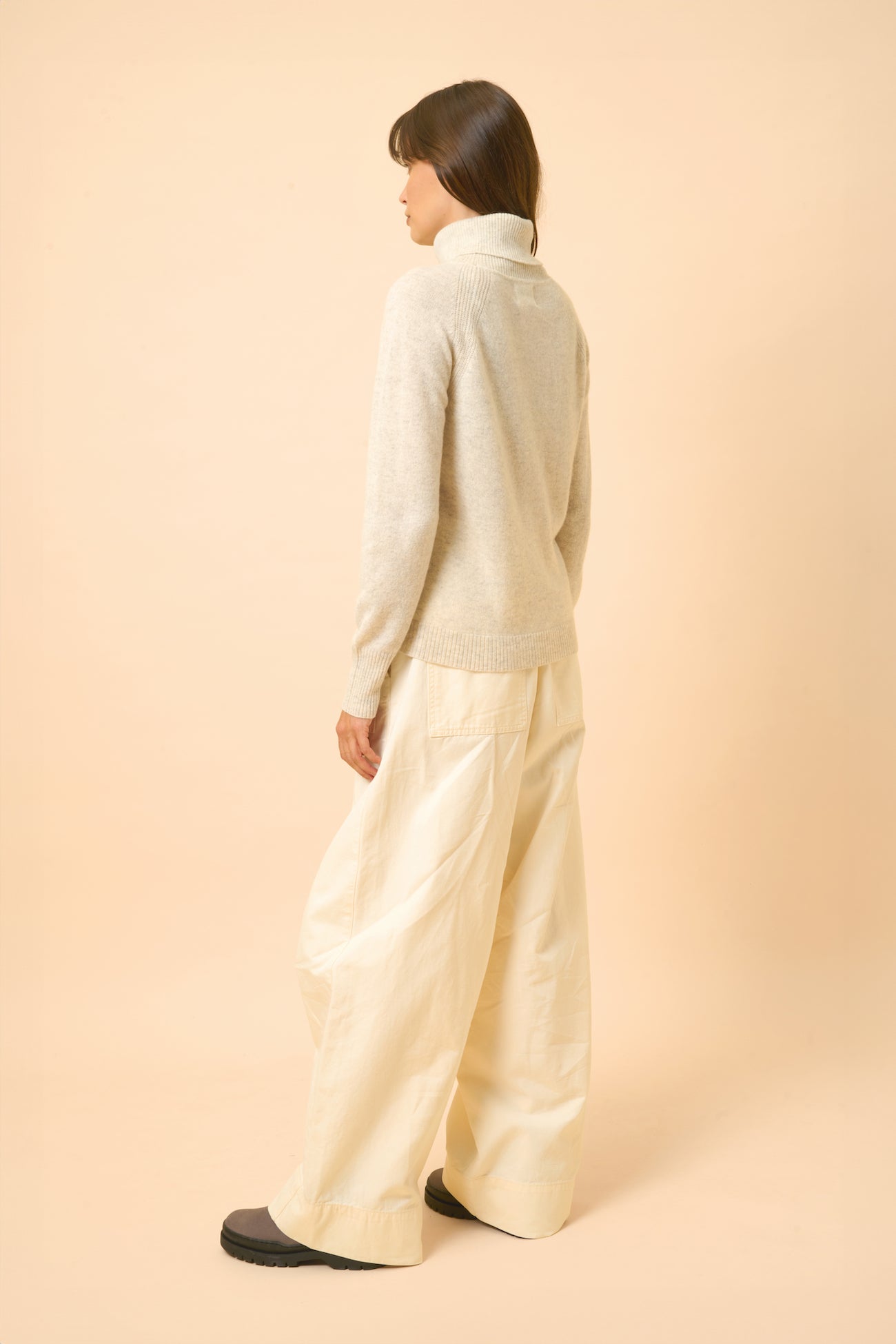Turtleneck Sweater - Lilly - Pearl Gray Heather