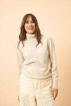 Turtleneck Sweater - Lilly - Pearl Gray Heather
