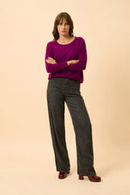Bat Sweater - Rebecca - Plum