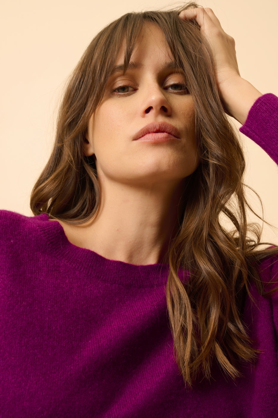 Bat Sweater - Rebecca - Plum