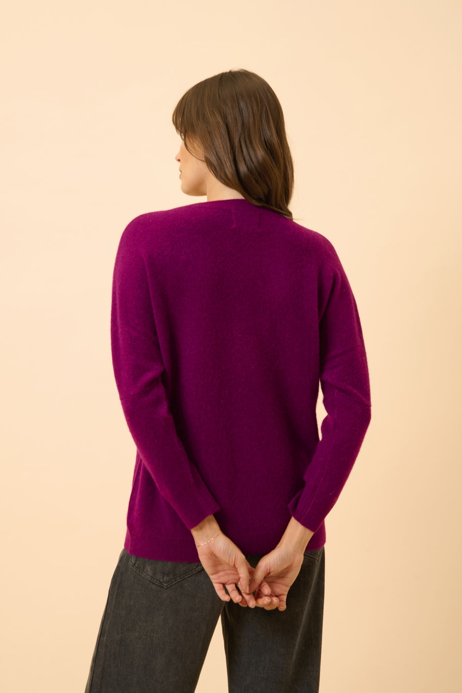 Bat Sweater - Rebecca - Plum