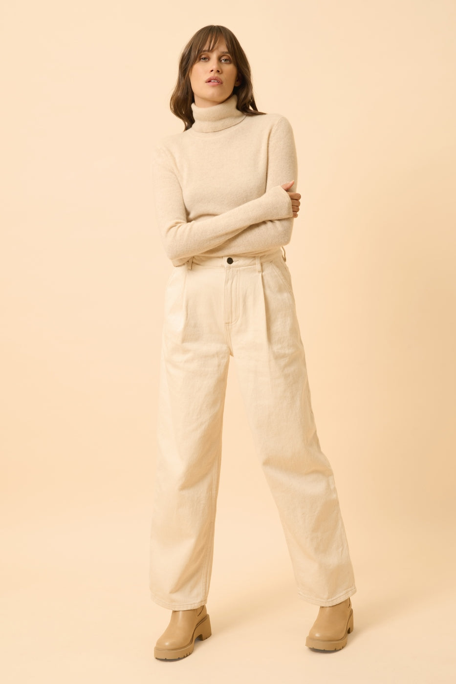 Turtleneck Jumper - Ava - Oat