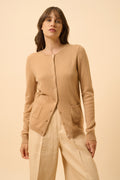 Cardigan Col Rond - Katharine - Sahara