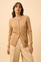 Cardigan Col Rond - Katharine - Sahara