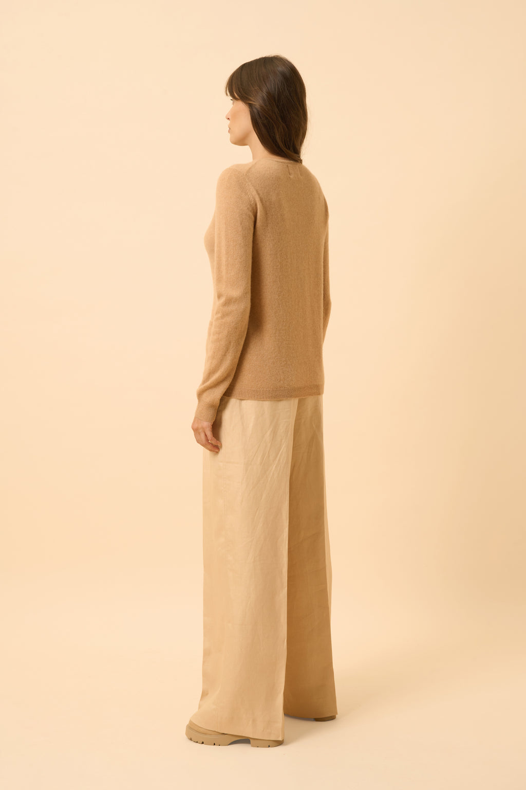 Cardigan Col Rond - Katharine - Sahara