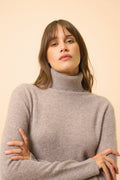 Turtleneck Sweater - Lexie - Caribou Heather