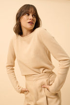 Trui Met Boothals - Grace - Beige