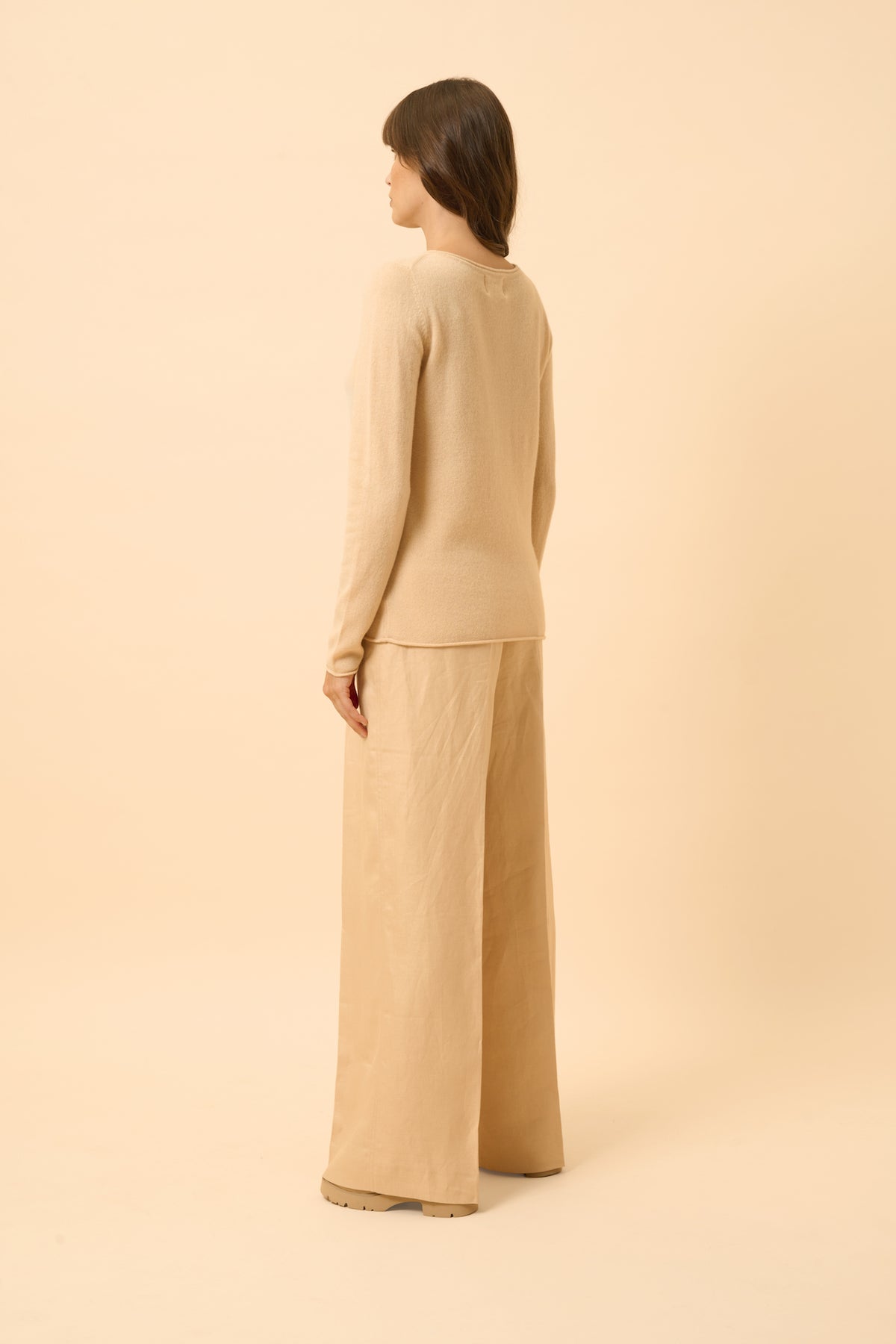 Trui Met Boothals - Grace - Beige