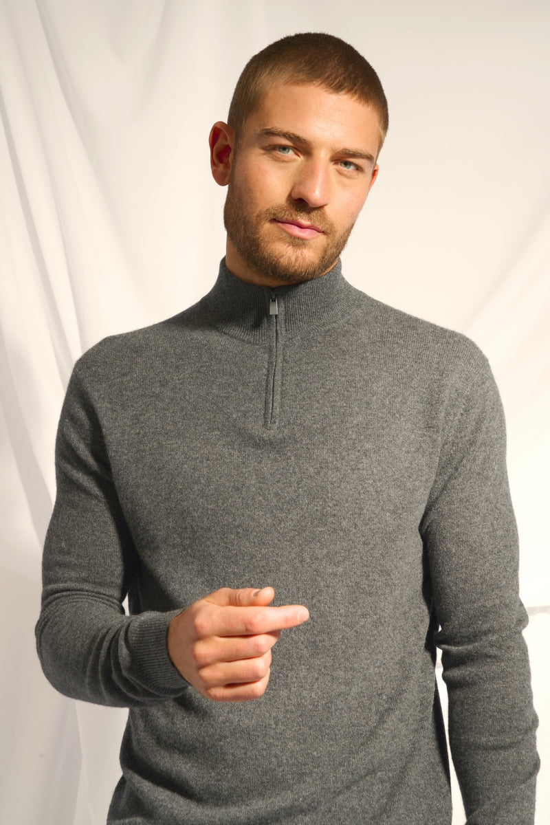Trucker Jumper - Bradley - Heathered Anthracite