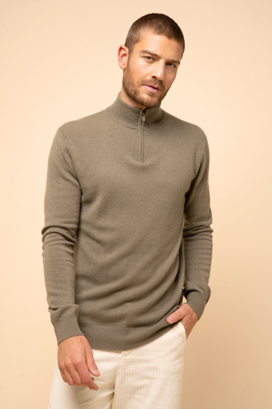 Trucker Sweater - Bradley - Army