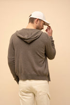Chaqueta con Cremallera y Capucha - Elliot - Taupe Chiné