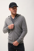 Zipped Hooded Vest - Elliot - Heather Flannel