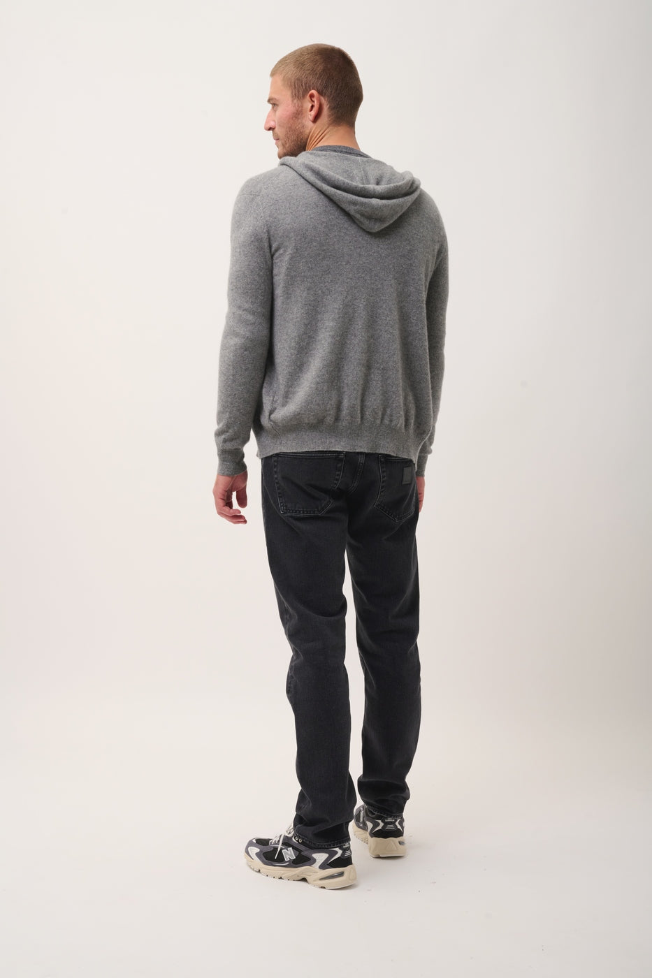 Zipped Hooded Vest - Elliot - Heather Flannel
